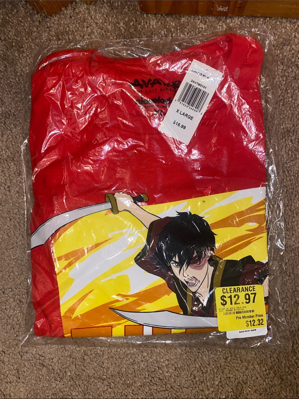 Kids Red Graphic Anime-Print Long Sleeve Shirt